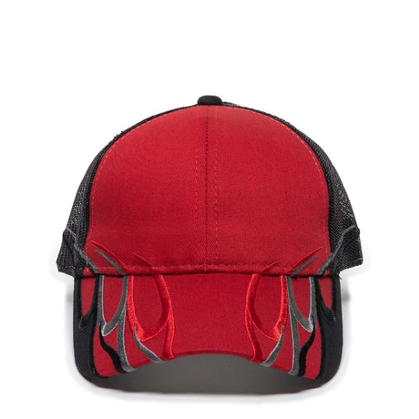 Outdoor Cap WAV-605M Embroidered Wave Design Structured Trucker Hat Unisex Accessories Hats & Caps