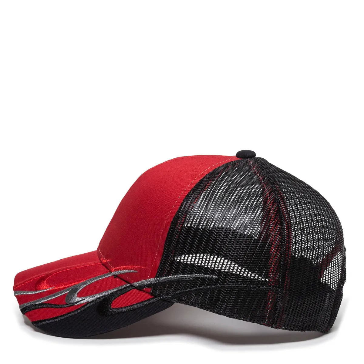 Outdoor Cap WAV-605M Embroidered Wave Design Structured Trucker Hat Unisex Accessories Hats & Caps