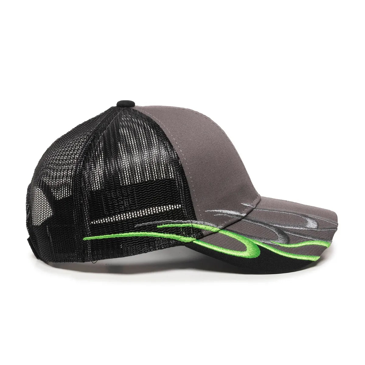 Outdoor Cap WAV-605M Embroidered Wave Design Structured Trucker Hat Unisex Accessories Hats & Caps