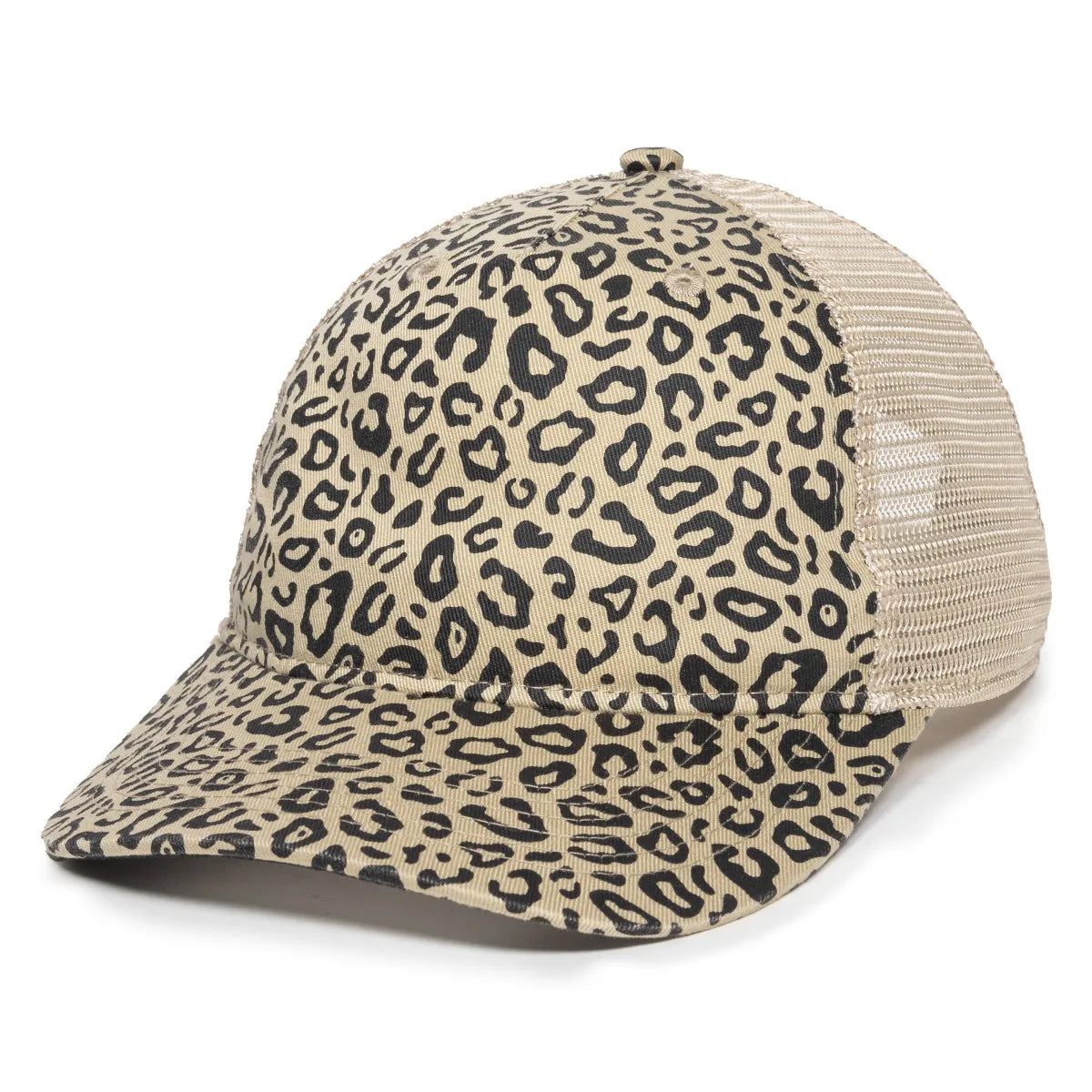Outdoor Cap OC901M Aztec & Leopard Unstructured Trucker Hat Unisex Accessories Hats & Caps