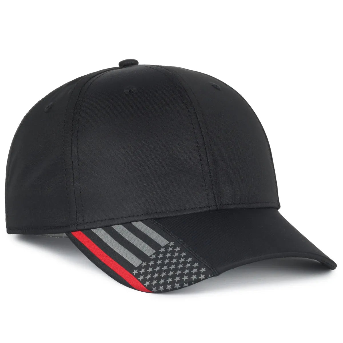 Outdoor Cap OC601 Service Stripes with US Flag Structured Solid Panel Hat Unisex Accessories Hats & Caps
