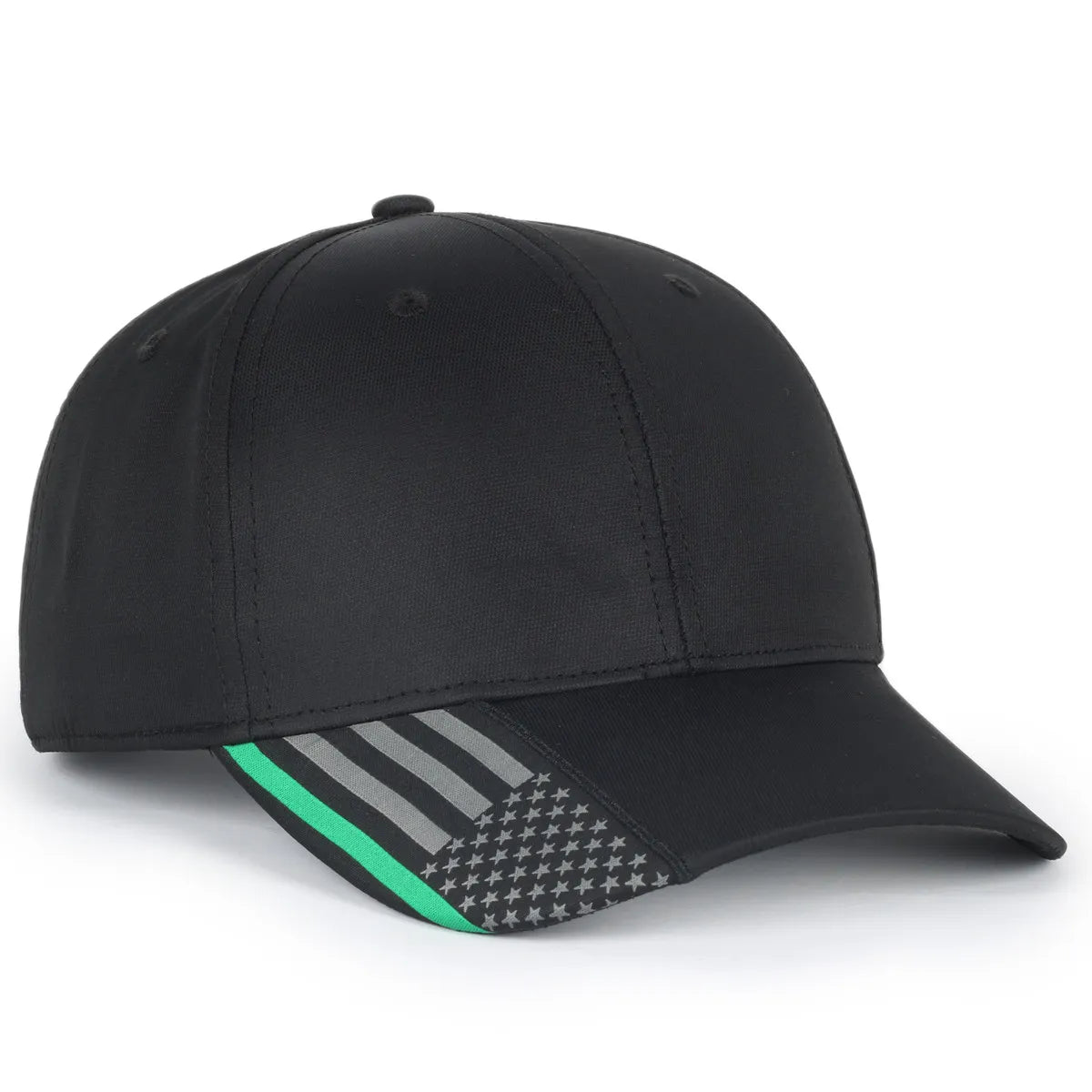 Outdoor Cap OC601 Service Stripes with US Flag Structured Solid Panel Hat Unisex Accessories Hats & Caps