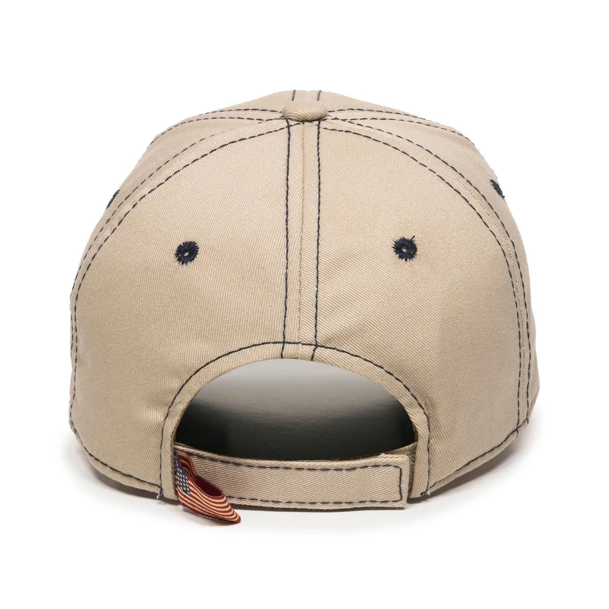 Outdoor Cap USA-800 Cotton Twill Structured Solid Back Hat-2