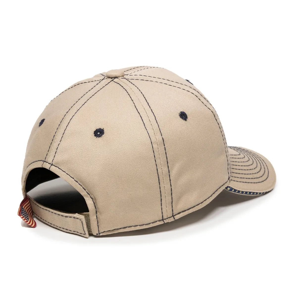 Outdoor Cap USA-800 Cotton Twill Structured Solid Back Hat Unisex Accessories Hats & Caps