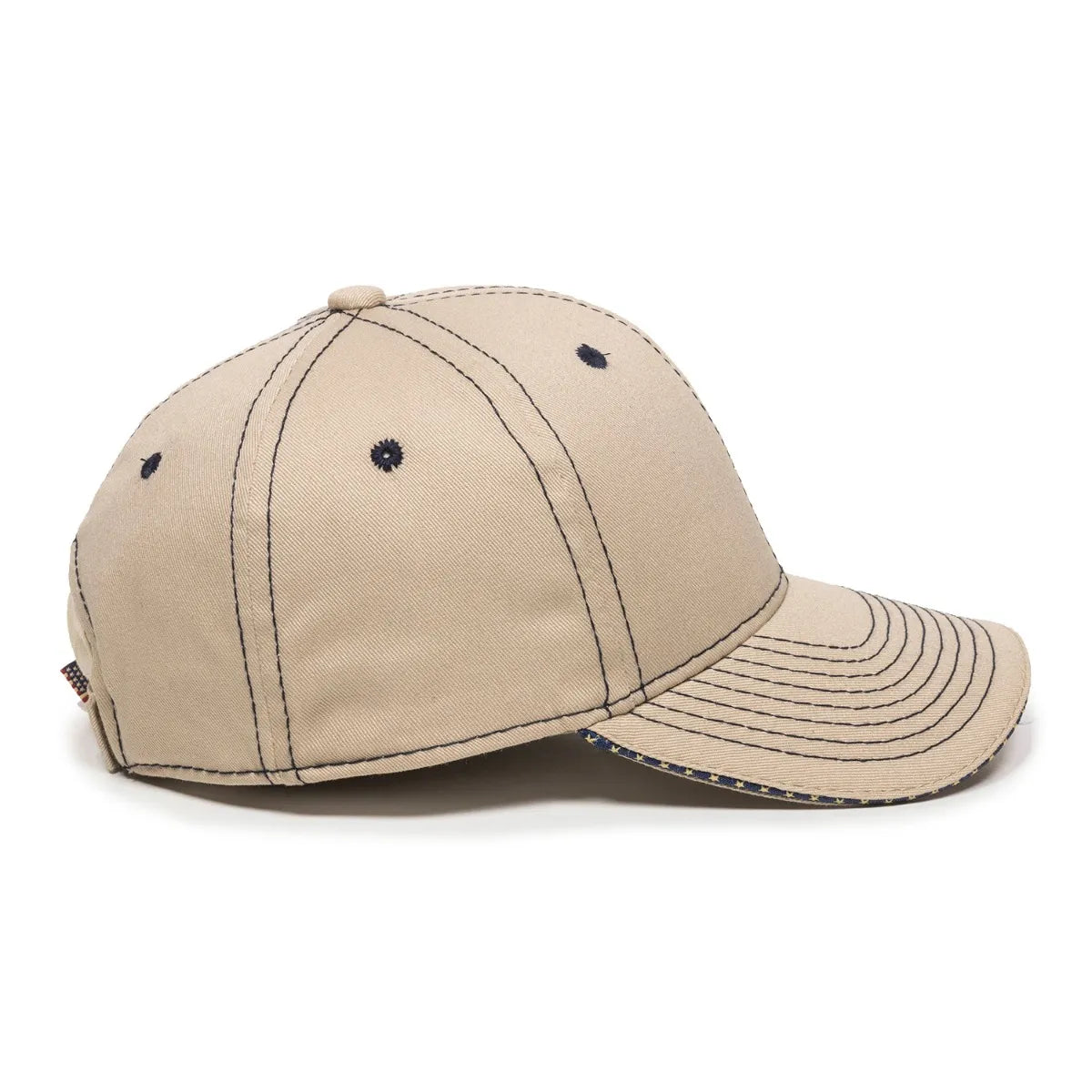 Outdoor Cap USA-800 Cotton Twill Structured Solid Back Hat Unisex Accessories Hats & Caps
