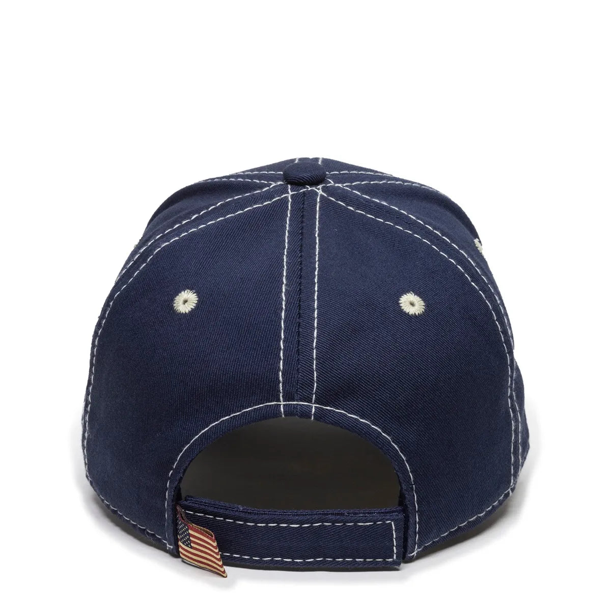 Outdoor Cap USA-800 Cotton Twill Structured Solid Back Hat-2