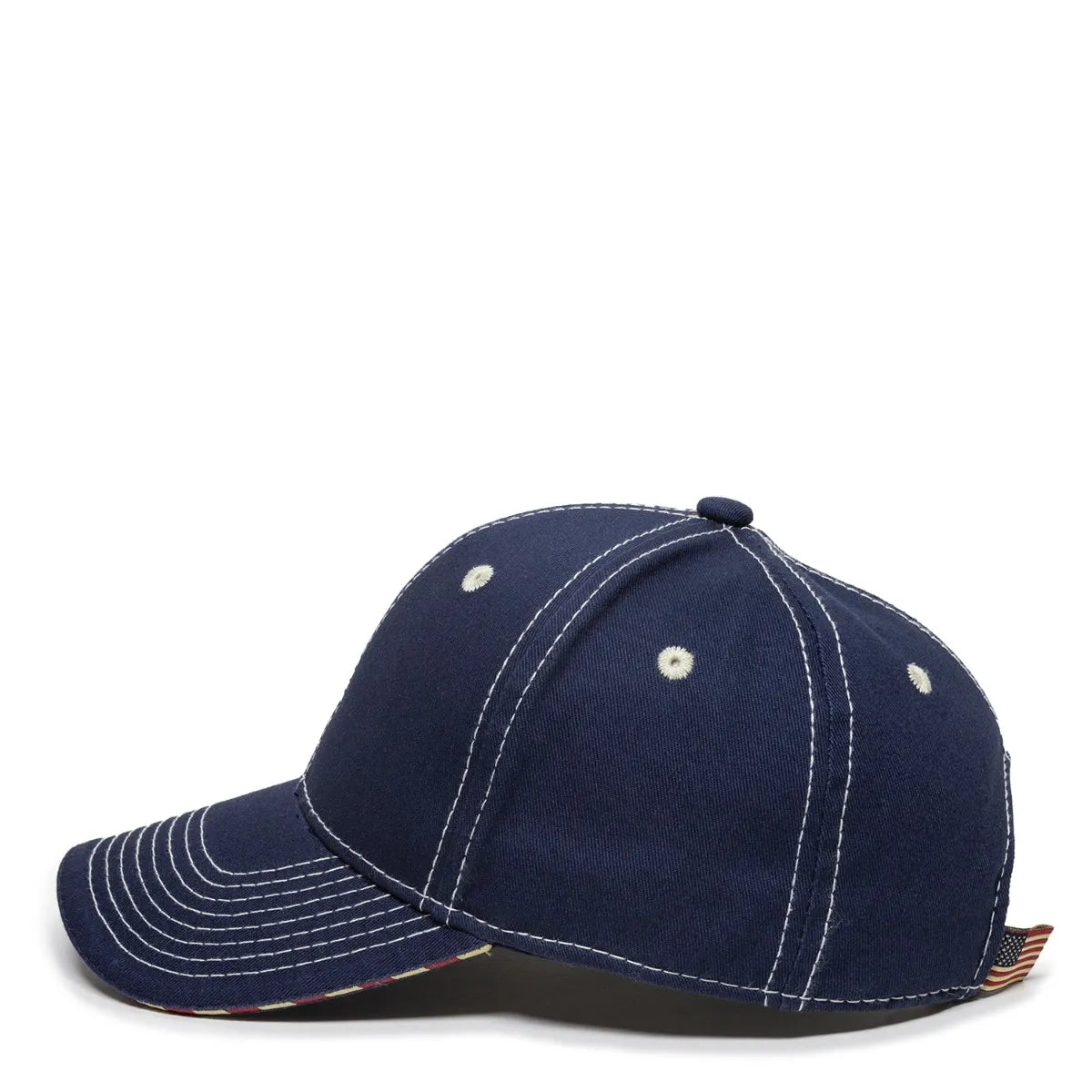 Outdoor Cap USA-800 Cotton Twill Structured Solid Back Hat-5