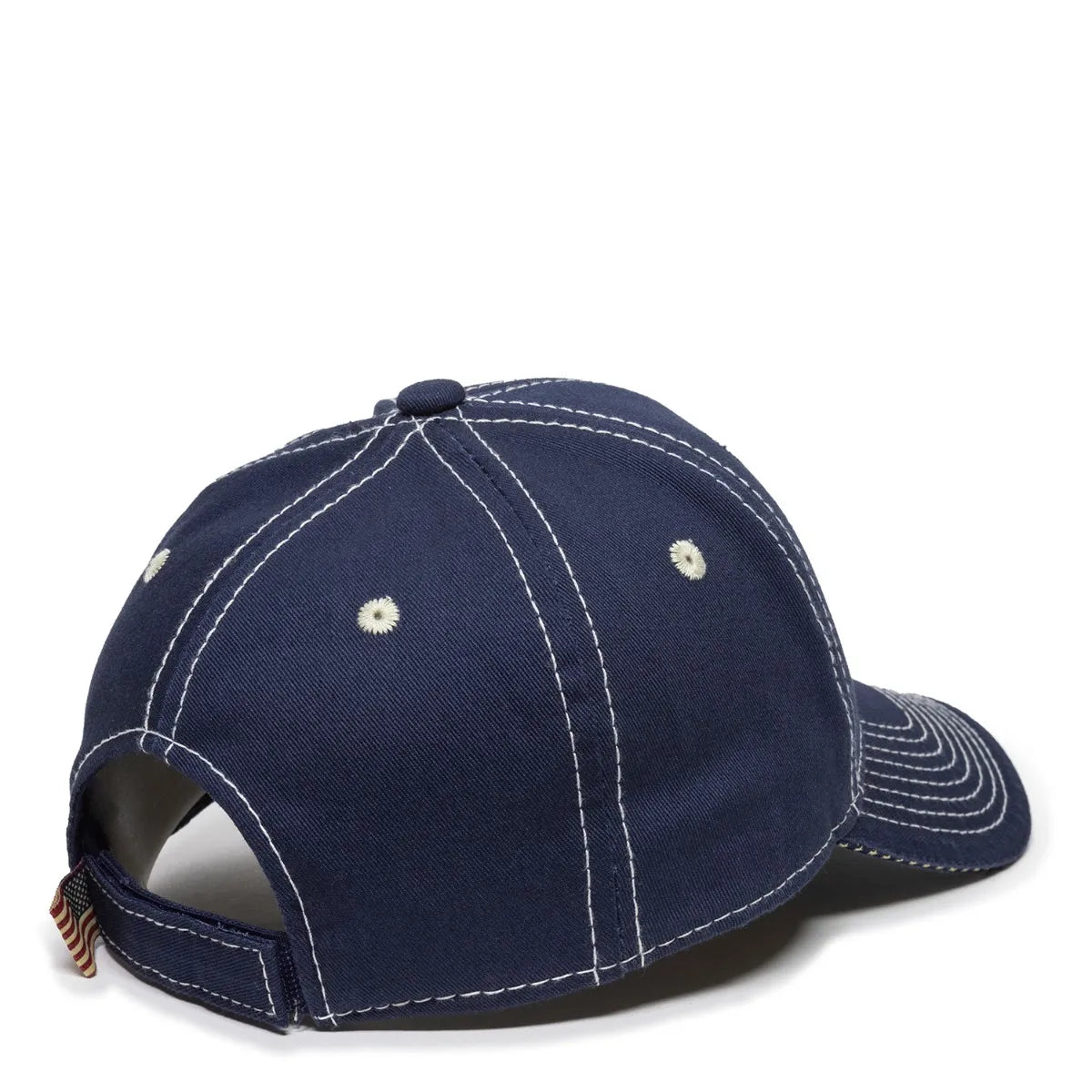 Outdoor Cap USA-800 Cotton Twill Structured Solid Back Hat Unisex Accessories Hats & Caps