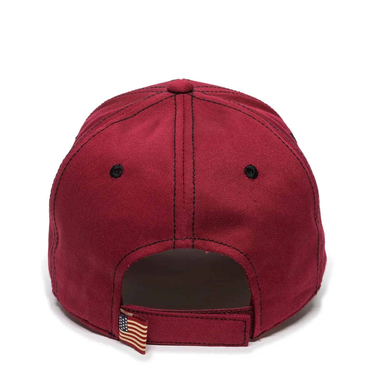 Outdoor Cap USA-800 Cotton Twill Structured Solid Back Hat-2