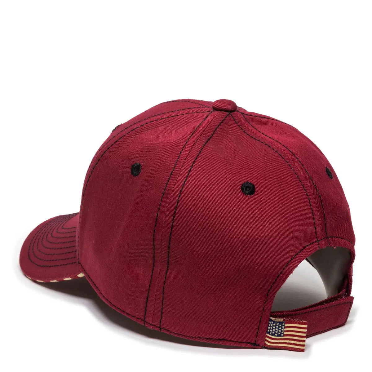 Outdoor Cap USA-800 Cotton Twill Structured Solid Back Hat-6