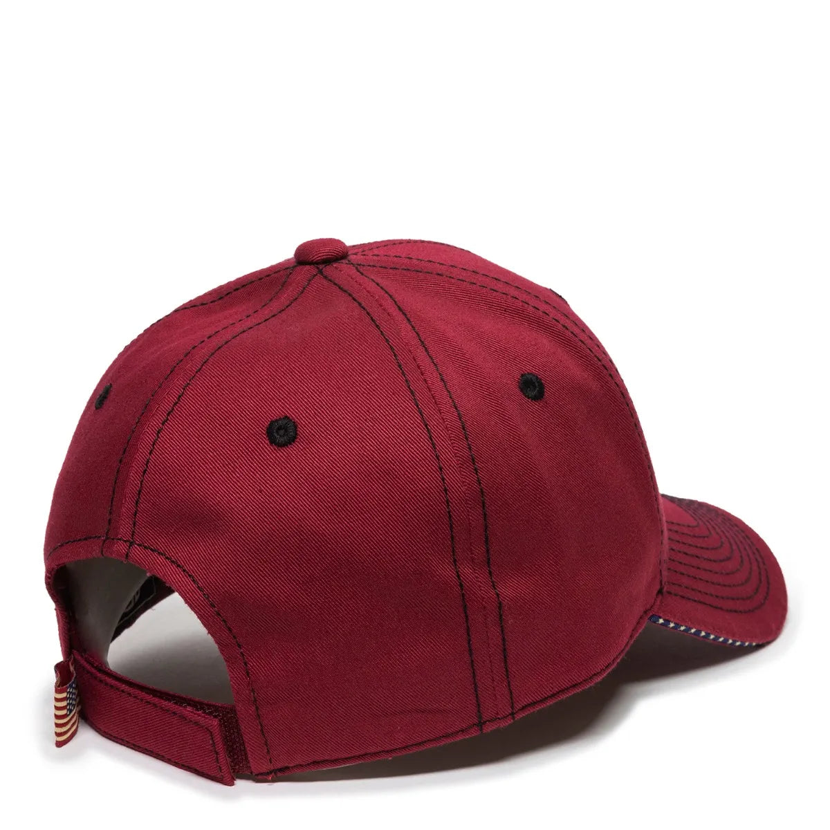 Outdoor Cap USA-800 Cotton Twill Structured Solid Back Hat-7