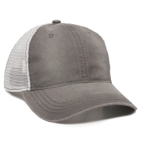 Outdoor Cap PDT-750M Cotton Twill Unstructured Trucker Hat Unisex Accessories Hats & Caps