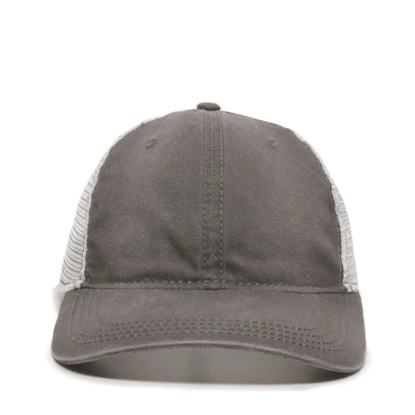 Outdoor Cap PDT-750M Cotton Twill Unstructured Trucker Hat Unisex Accessories Hats & Caps