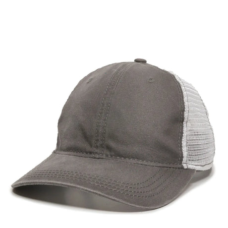 Outdoor Cap PDT-750M Cotton Twill Unstructured Trucker Hat Unisex Accessories Hats & Caps