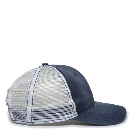 Outdoor Cap PDT-750M Cotton Twill Unstructured Trucker Hat Unisex Accessories Hats & Caps
