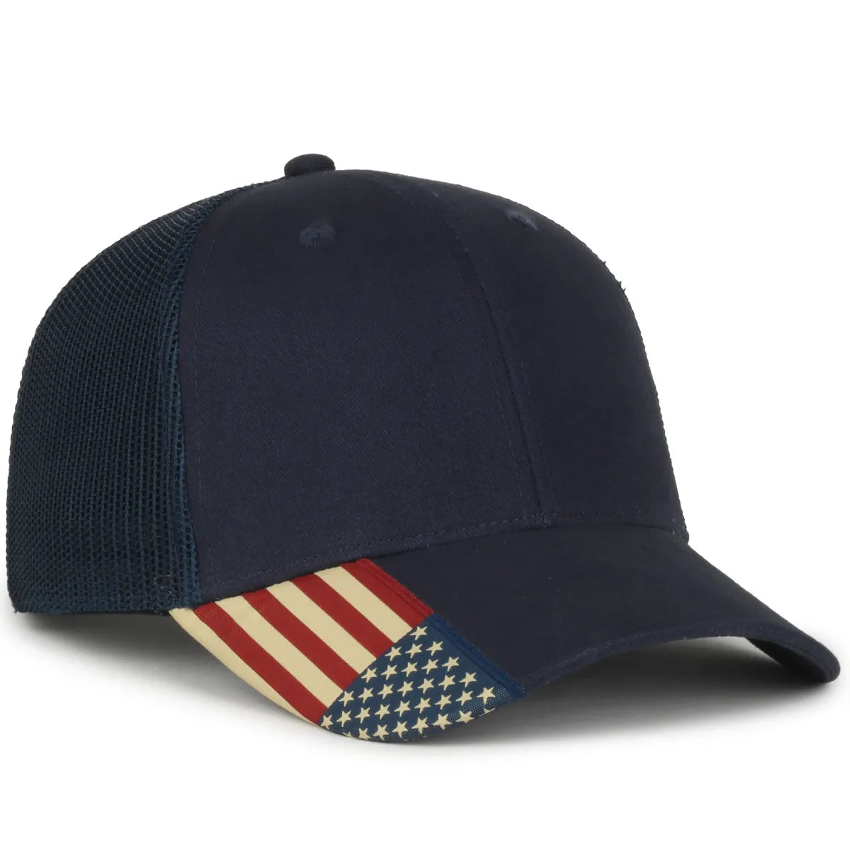 Outdoor Cap USA-300M American Flag Structured Trucker Hat Unisex Accessories Hats & Caps