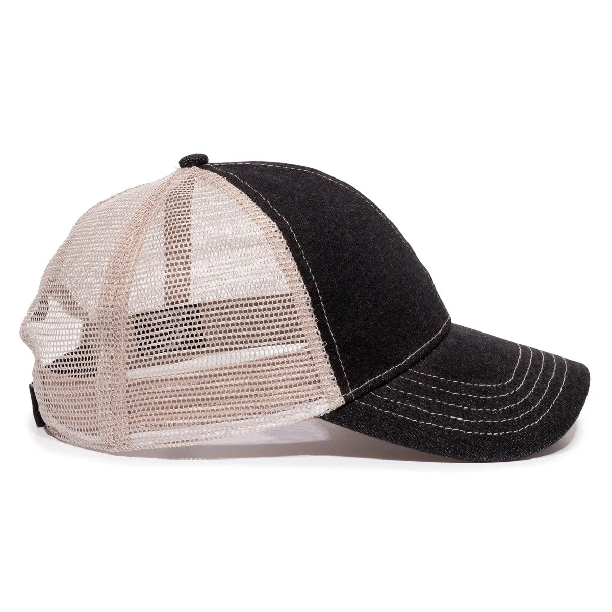 Outdoor Cap DN-200M Denim Structured Trucker Hat Unisex Accessories Hats & Caps