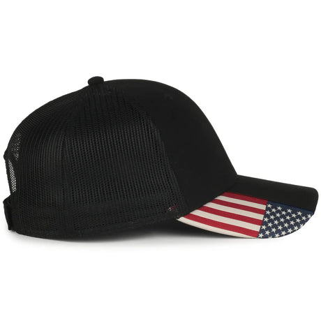 Outdoor Cap USA-300M American Flag Structured Trucker Hat Unisex Accessories Hats & Caps