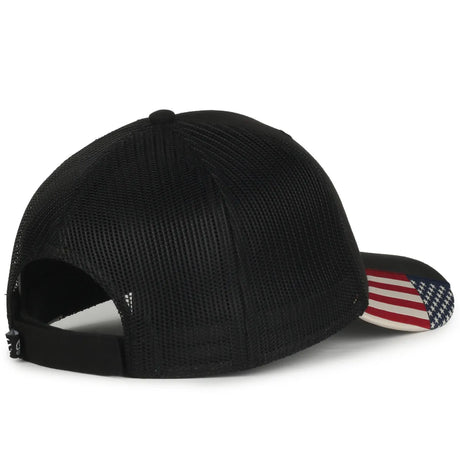 Outdoor Cap USA-300M American Flag Structured Trucker Hat Unisex Accessories Hats & Caps