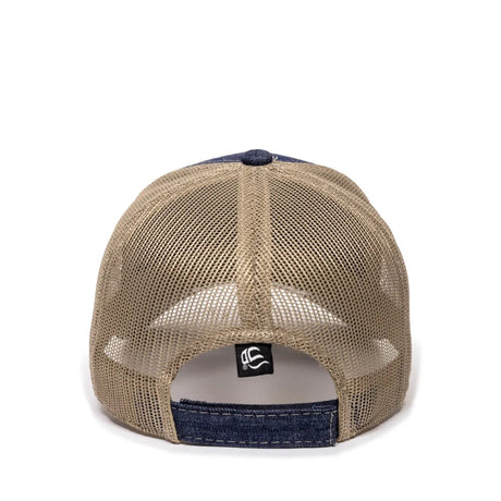 Outdoor Cap DN-200M Denim Structured Trucker Hat Unisex Accessories Hats & Caps