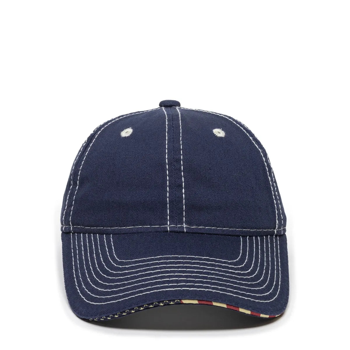 Outdoor Cap USA-850 Unstructured Solid Back Hat Unisex Accessories Hats & Caps