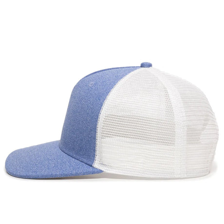 Outdoor Cap RGR-100M Heathered Structured Trucker Hat Unisex Accessories Hats & Caps