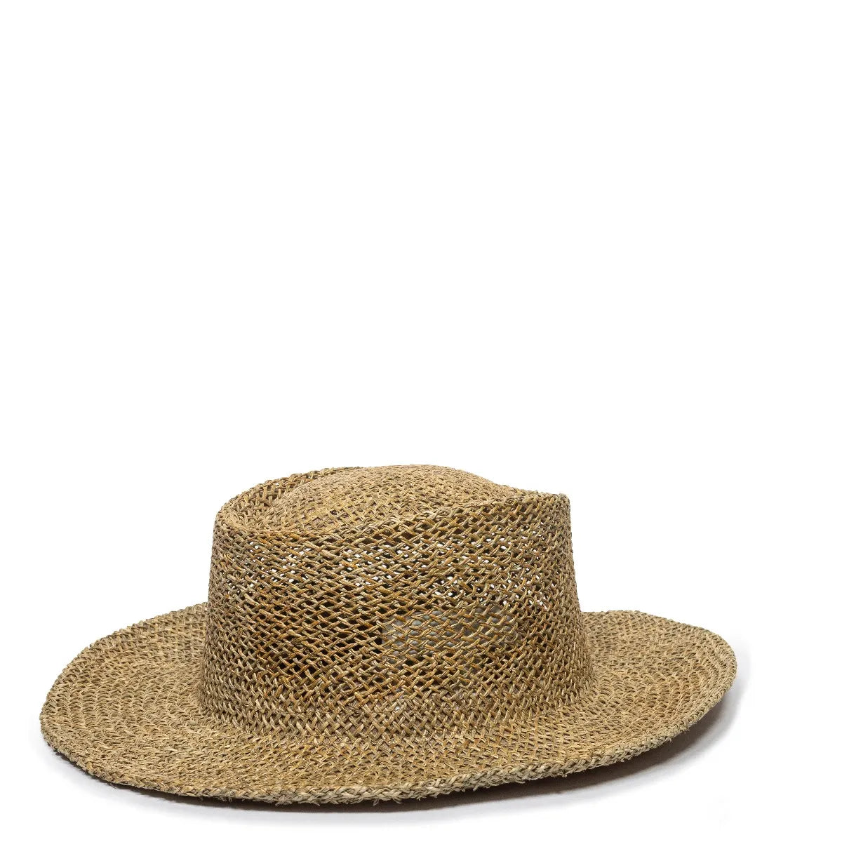 Outdoor Cap STW-100 Natural Sea Grass Straw Gambler Hat Unisex Accessories Hats & Caps