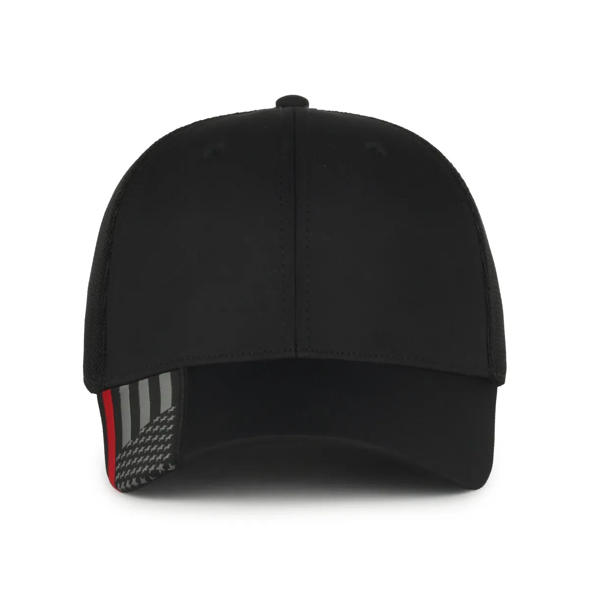Outdoor Cap OC601M Black Service Stripes US FLAG Structured Trucker Hat Unisex Accessories Hats & Caps