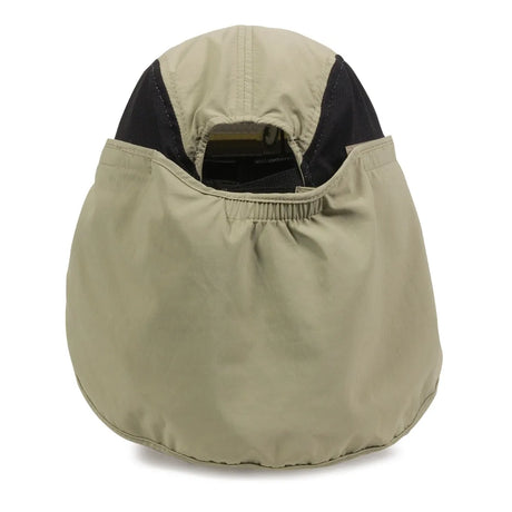 Outdoor Cap RR-002 Kahki/ Black Hat with Sun Cape Unisex Accessories Hats & Caps