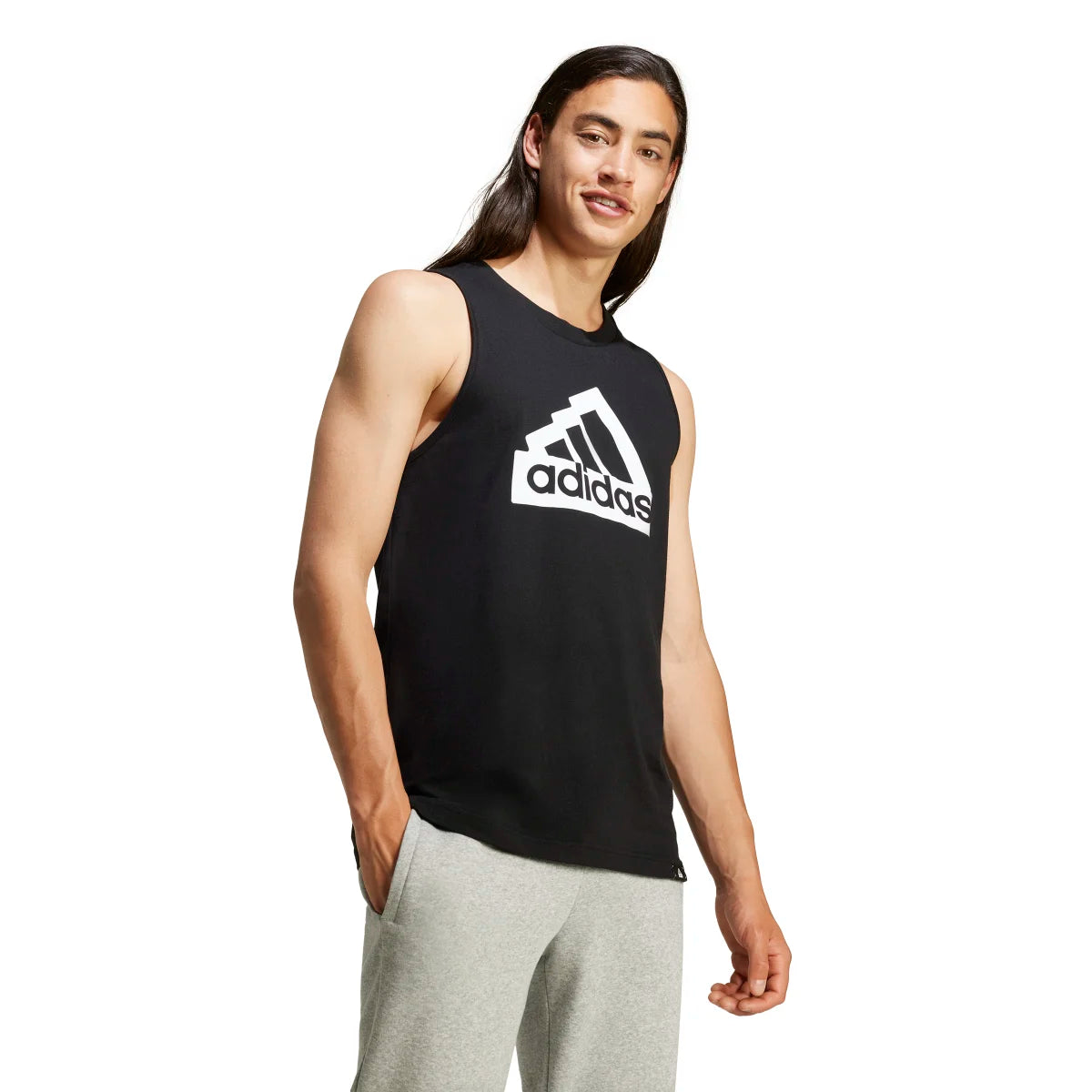adidas Men's Modern Essentials Graphic Tank Top (Tall)-5