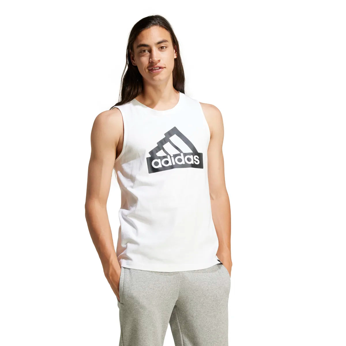 adidas Men's Modern Essentials Graphic Tank Top (Tall)-2