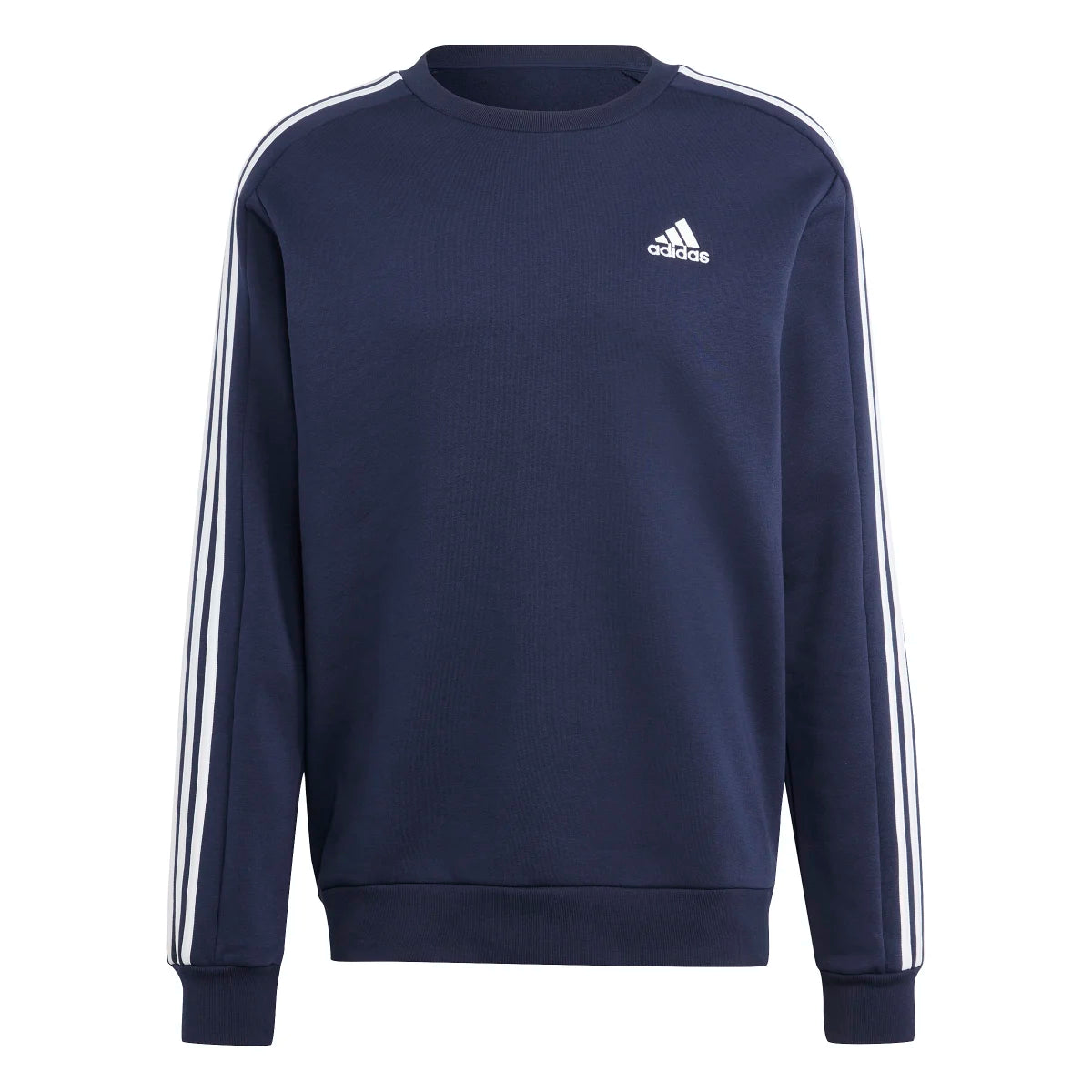 adidas Men's Essentials Fleece 3-Stripes Sweatshirt Mens Apparel Sweatshirts & Fleece