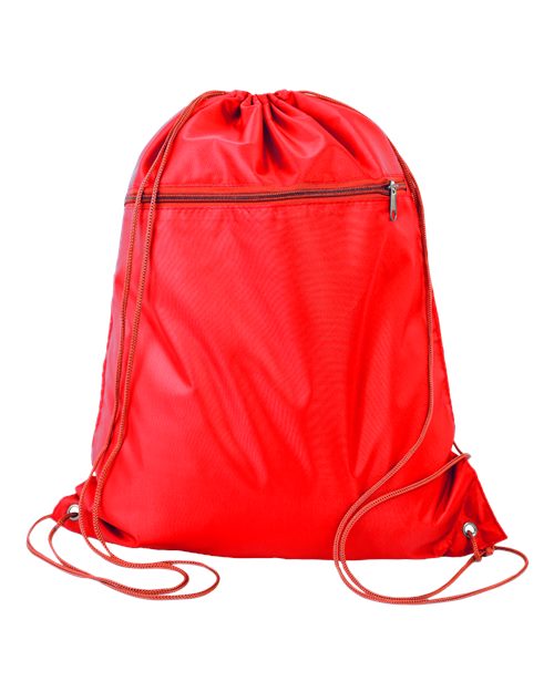 Q-Tees Polyester Cinchpack Unisex Accessories Bags & Backpacks