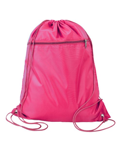 Q-Tees Polyester Cinchpack Unisex Accessories Bags & Backpacks