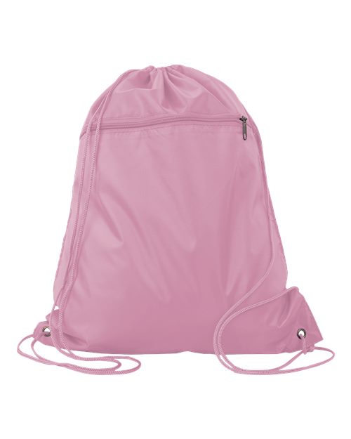 Q-Tees Polyester Cinchpack Unisex Accessories Bags & Backpacks