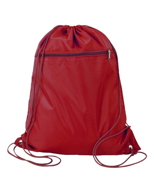 Q-Tees Polyester Cinchpack Unisex Accessories Bags & Backpacks