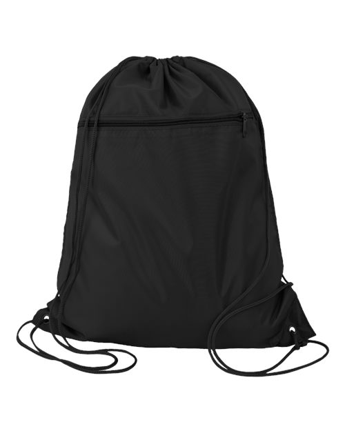 Q-Tees Polyester Cinchpack Unisex Accessories Bags & Backpacks