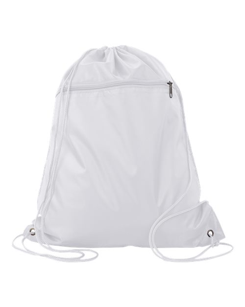 Q-Tees Polyester Cinchpack Unisex Accessories Bags & Backpacks