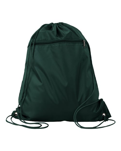 Q-Tees Polyester Cinchpack Unisex Accessories Bags & Backpacks