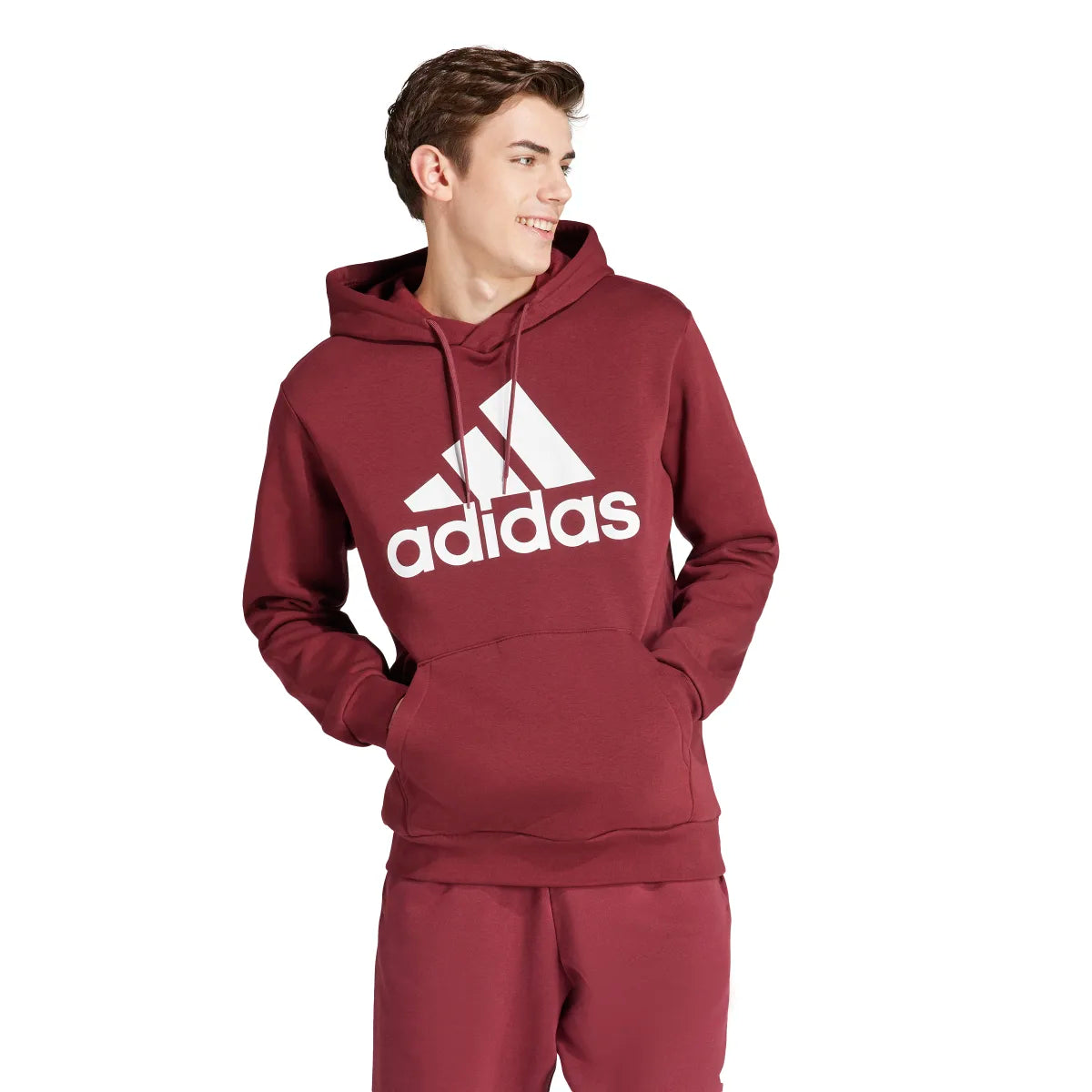 adidas Men's Essentials Fleece Big Logo Hoodie Mens Apparel Sweatshirts & Fleece