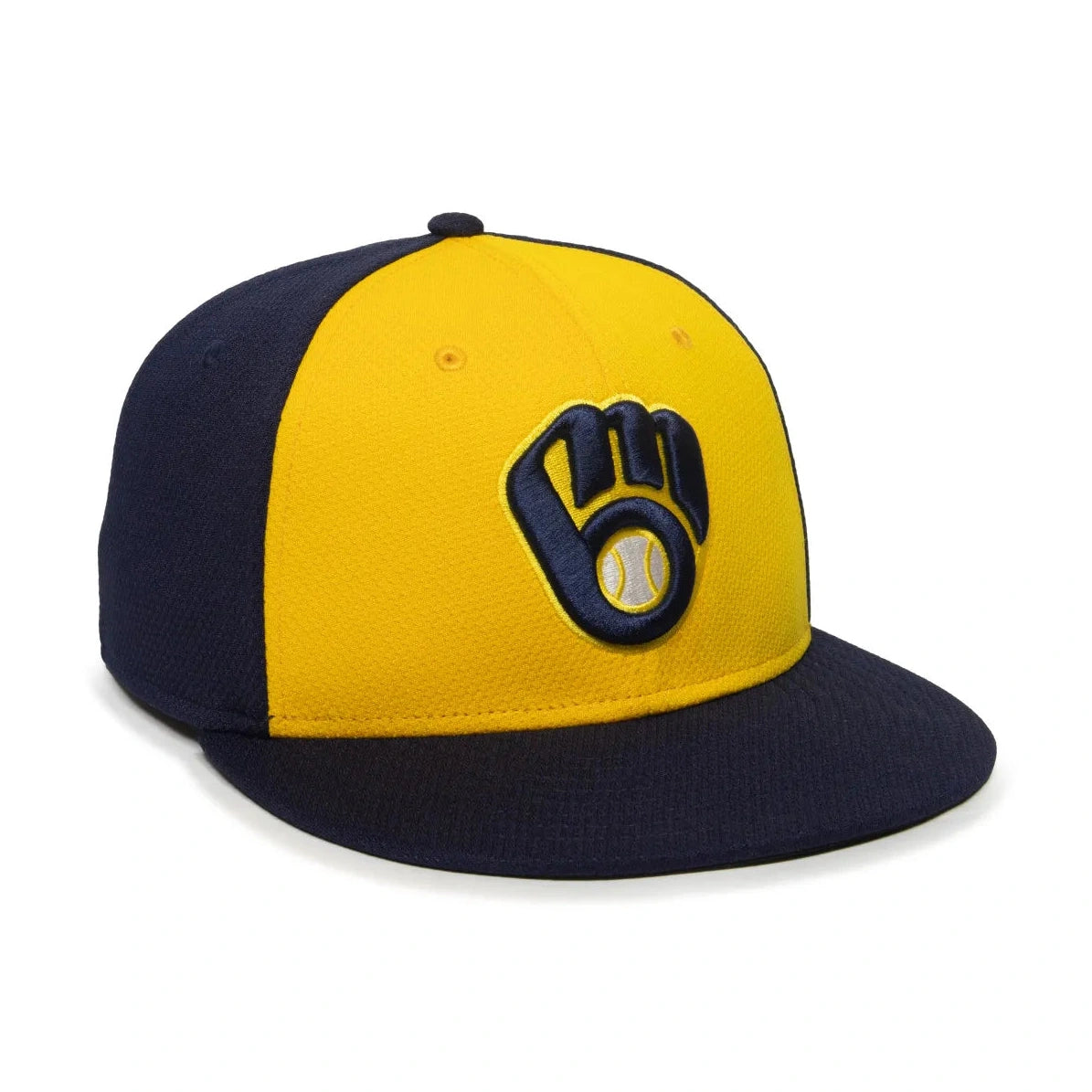 Outdoor Cap Milwaukee Brewers™ Official MLB® Replica Structured Solid Panel Hat (MLB-400)-1