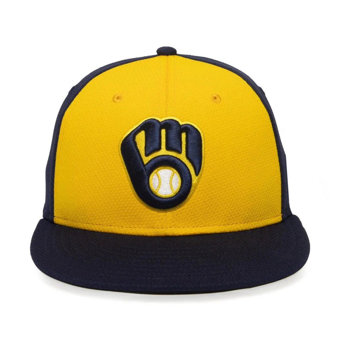 Outdoor Cap Milwaukee Brewers™ Official MLB® Replica Structured Solid Panel Hat (MLB-400)-2
