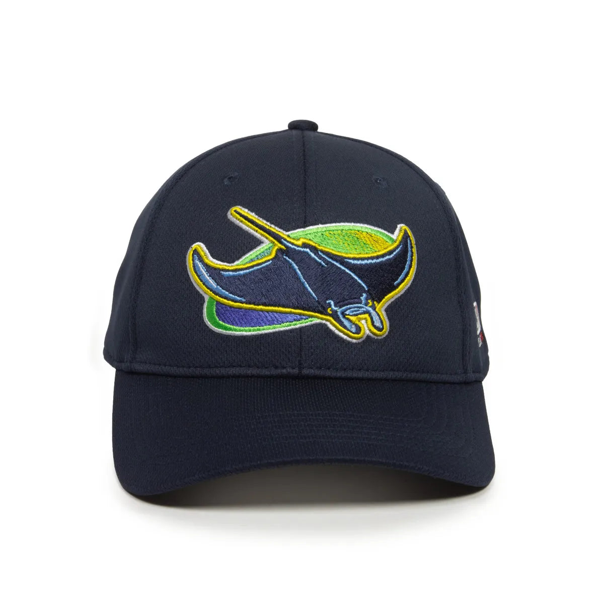 Outdoor Cap Tampa Bay Rays™ MLB® Replica Structured Solid Panel Hat MLB-350 Fan Gear MLB Tampa Bay Rays