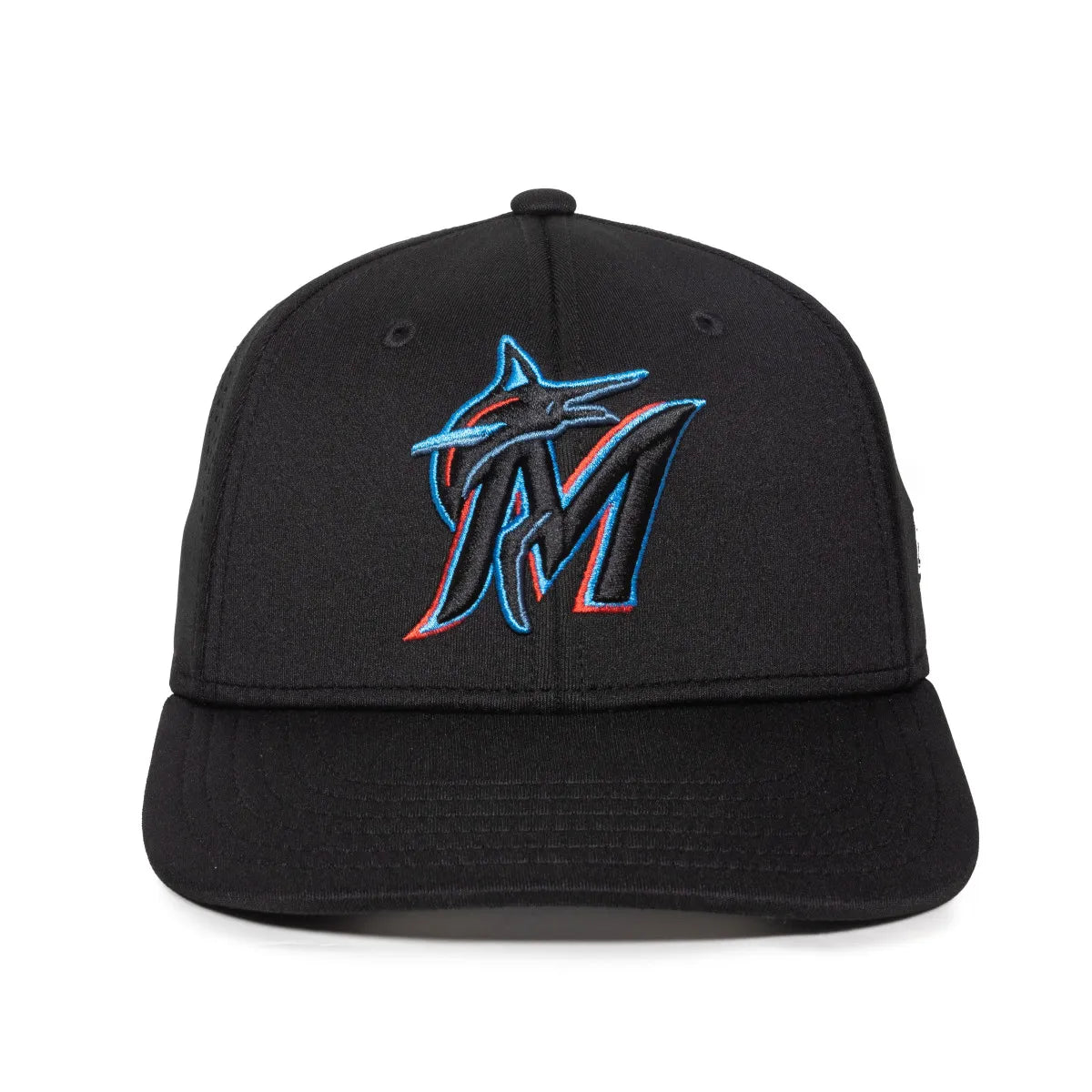 Outdoor Cap Miami Marlins™ Official MLB® Replica Structured Solid Panel Hat (MLB-600)-3