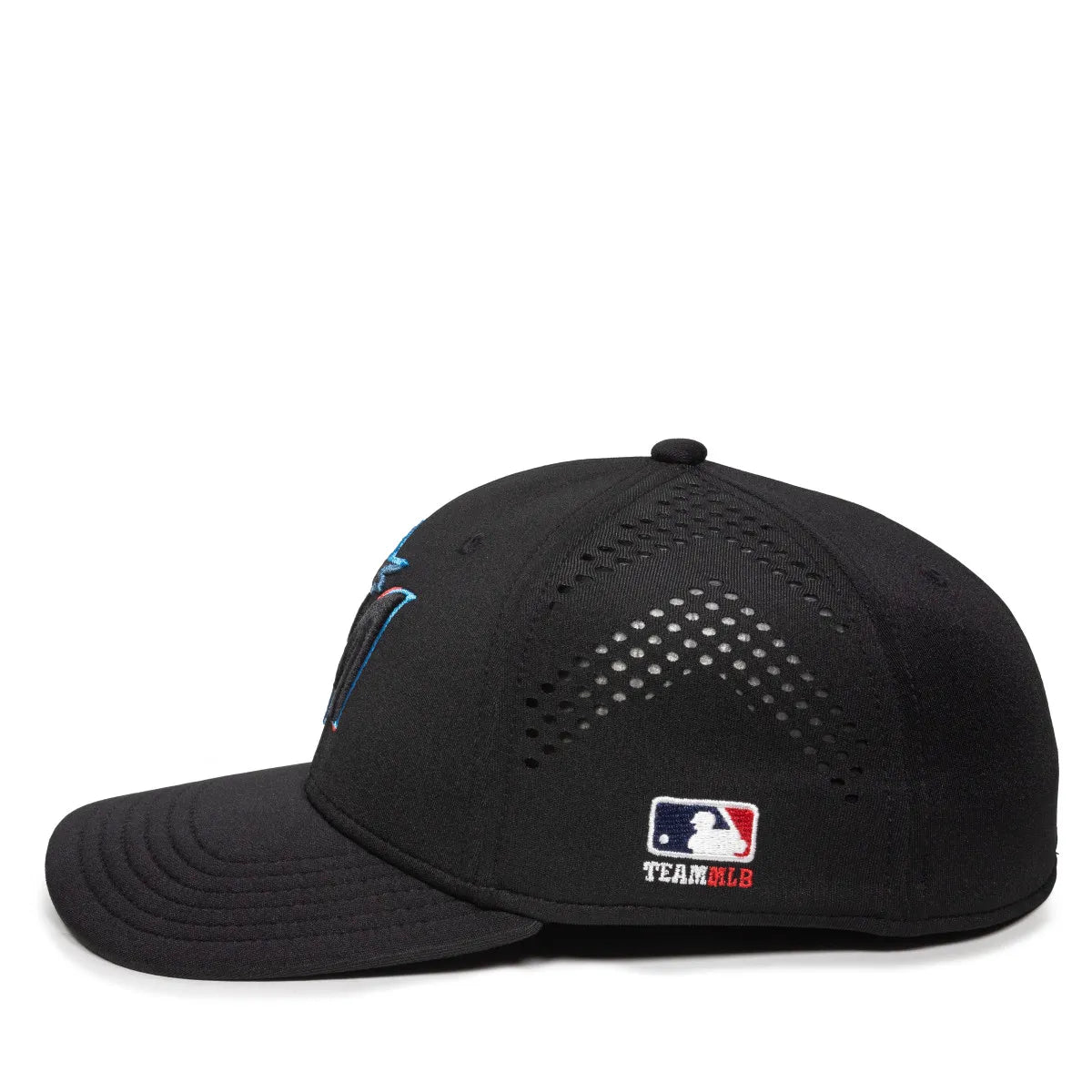 Outdoor Cap Miami Marlins™ Official MLB® Replica Structured Solid Panel Hat (MLB-600)-5