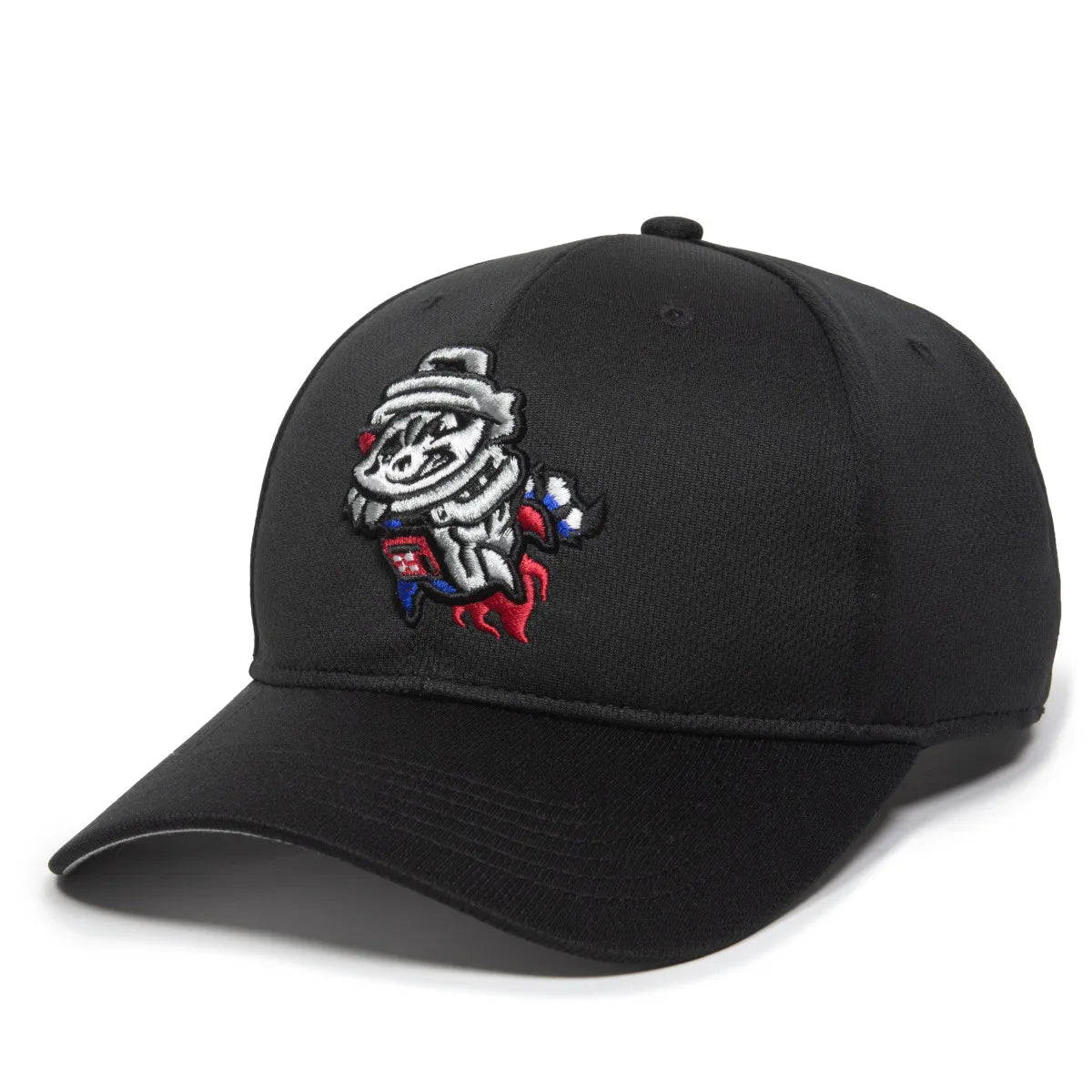 Outdoor Cap Rocket City Trash Pandas™ MiLB® Replica Structured Solid Panel Hat MIN-350 Fan Gear MiLB Rocket City Trash Pandas