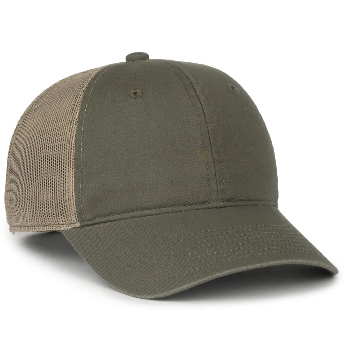 Outdoor Cap FWT-130SB Ultimate Dad Unstructured Trucker Hat Unisex Accessories Hats & Caps