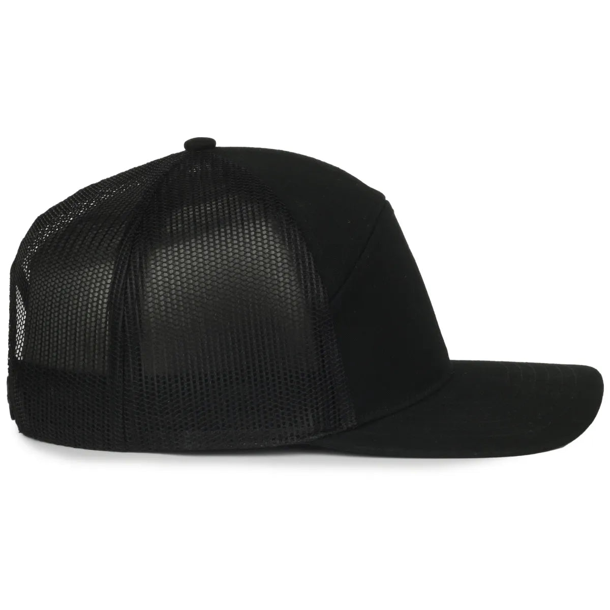 Outdoor Cap OC106 7-Panel Structured Trucker Hat Unisex Accessories Hats & Caps