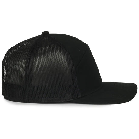 Outdoor Cap OC106 7-Panel Structured Trucker Hat Unisex Accessories Hats & Caps