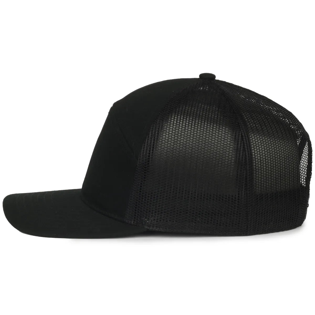 Outdoor Cap OC106 7-Panel Structured Trucker Hat Unisex Accessories Hats & Caps